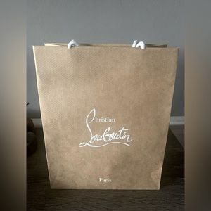 Empty Christian Louboutin Paris Sturdy Kraft Paper Gift Bag
